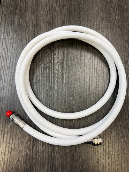 HOTDIVE SCUBA HIFLEX LOW PRESSURE HOSE WHITE - 200 CM